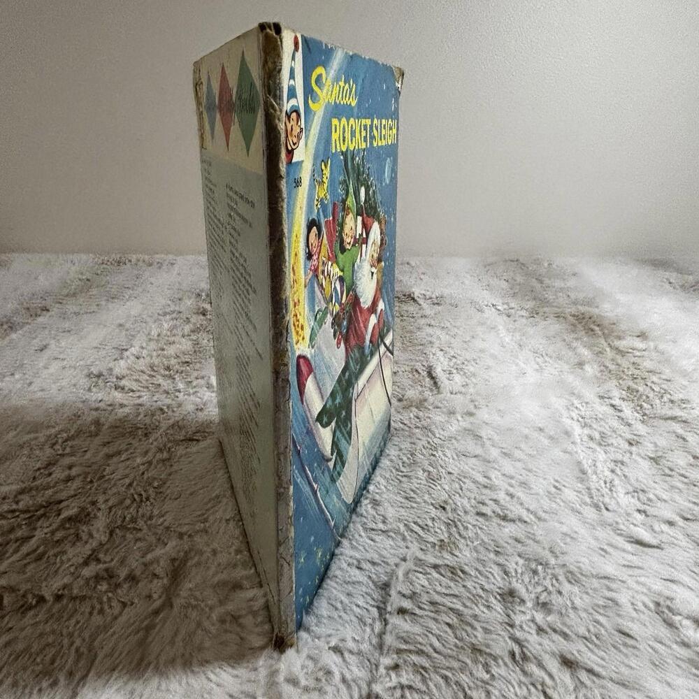 Santa’s Rocket Sleigh Rand McNally Elf Book Vintage 1950s Christmas - Picture 9 of 9